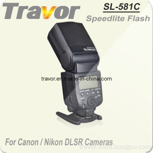 New Power Zoom Flash SL-581c with Ttl for Canon